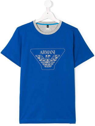 Emporio Armani Emporio Armani Kids TEEN logo print T-shirt