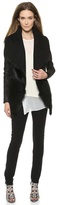 Thumbnail for your product : Donna Karan Slim Jacket with Suede Inserts