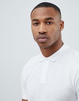 Thumbnail for your product : Jack and Jones Essentials slim fit pique logo polo in white