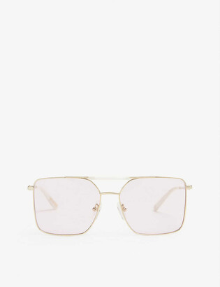 Hot Futures Almost Famous square-frame metal and acetate sunglasses