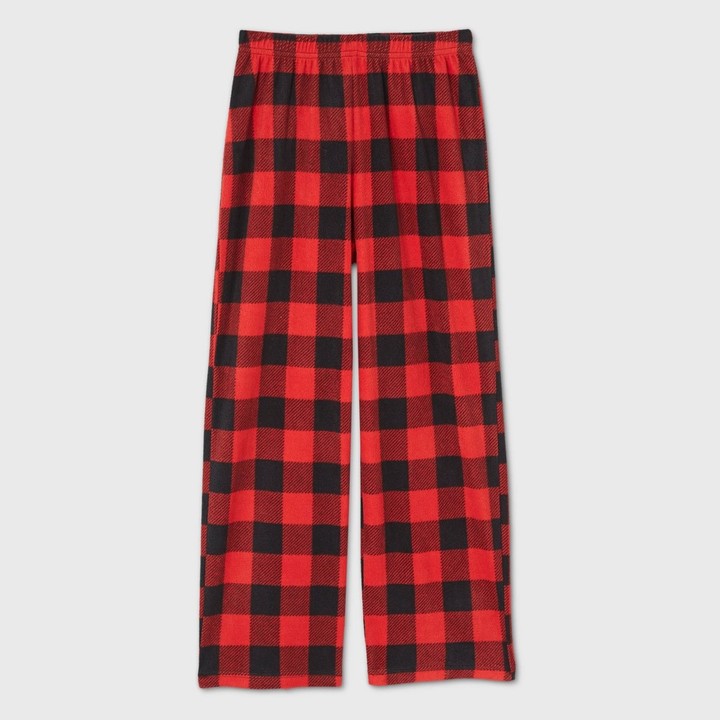 kids plaid pj pants