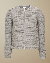 Thumbnail for your product : Ted Baker HELYINN Knitted boucle zip jacket