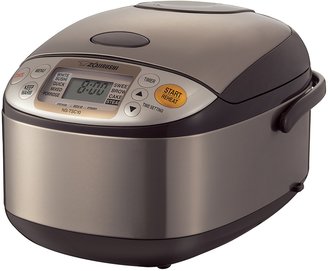 Zojirushi Micom 5.5-Cup Rice Cooker with Stainless Steel Exterior & Steaming Basket