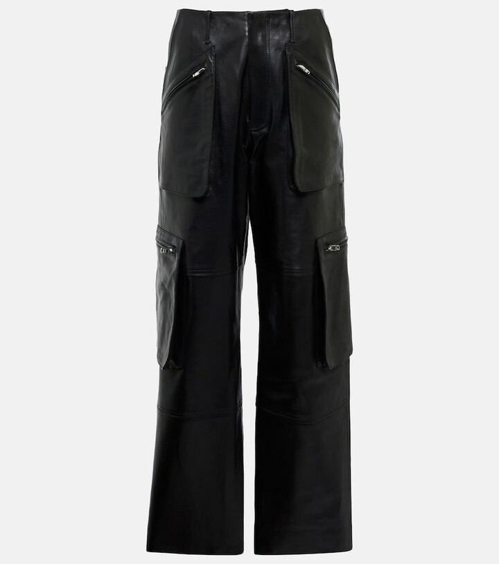 Amiri Leather cargo pants ShopStyle