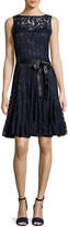 Thumbnail for your product : Rickie Freeman For Teri Jon Lace Overlay Cocktail Dress, Navy