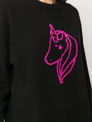 Ireneisgood Unicorn-Intarsia Knit Jumper