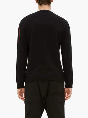 Valentino Logo-intarsia Cashmere Sweater - Mens - Black