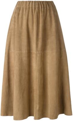 Tomas Maier full leather skirt - women - Lamb Skin/Acetate/Cupro - 2