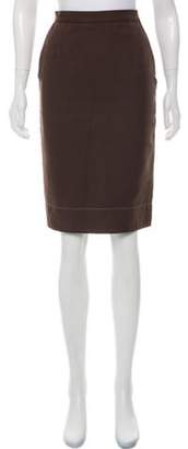 Prada Knee-Length Pencil Skirt Brown Knee-Length Pencil Skirt