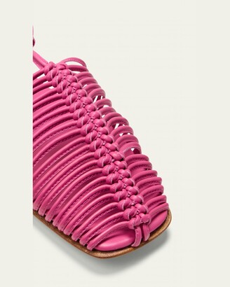 【HEREU】CALMA Squared-Toe Knotted Sandal CALMA - Squared-Toe Knotted Sandal – Hereu Studio