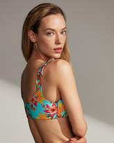 Thumbnail for your product : Express Floral Knot Front Scoop Neck Bikini Top