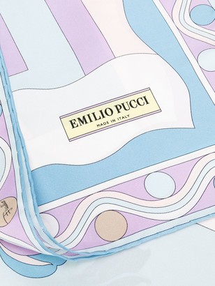 Emilio Pucci Vallauris Print Silk-Twill Square Scarf