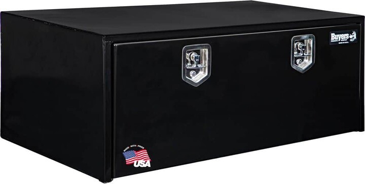 Buyers Products 18 in. x 24 in. x 48 in. Gloss Black Steel Underbody Truck Tool Box