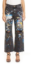 Thumbnail for your product : Simon Miller Paint Splatter Wide Leg Crop Jeans