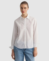 Thumbnail for your product : Gant Women's White Shirts & Blouses - Broadcloth Shirt - Size One Size, 38 at The Iconic