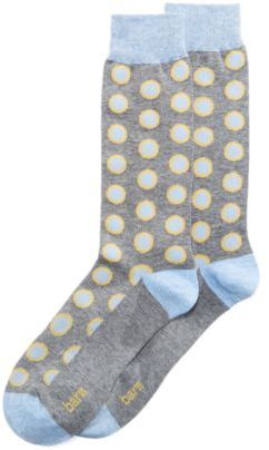 Bar III Men's Seamless Toe Patterned Pop Dot Dress Socks, Created for Macy's
