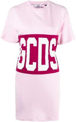 GCDS logo-print T-shirt dress