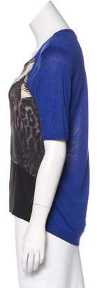 Preen Line Silk-Accented Knit Top