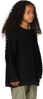 Thumbnail for your product : Strateas Carlucci SSENSE Exclusive Kids Black Mini Macro Vertebrae Sweater