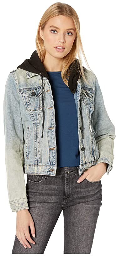 Blank NYC Denim Jacket with Hood in Casual Encounter - ShopStyle