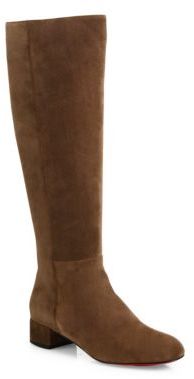 Christian Louboutin Liliboot 30 Suede Knee-High Boots