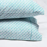 Thumbnail for your product : Roller Rabbit Set of 2 Poincon Pillowcases - Teal king