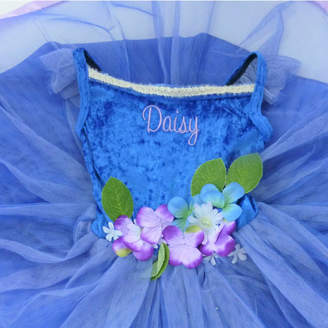 Time To Dress Up Personalised Blue Flower Fairy Dress