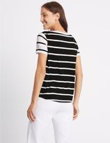 Thumbnail for your product : Marks and Spencer Pure Cotton Block Striped T-Shirt