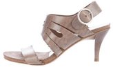 Thumbnail for your product : Pedro Garcia Laser Cut Leather Sandals