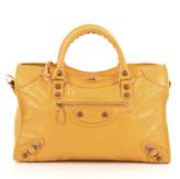 Yellow Leather Handbag 