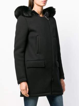 Herno hooded mid-length coat
