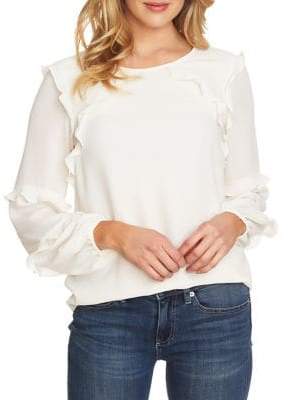 CeCe Scarlet Dream Tiered Ruffled Blouse