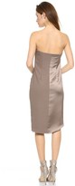 Thumbnail for your product : Halston Strapless Wrap Dress