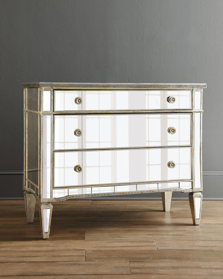 Amelie Mirrored Hall Chest ShopStyle Bedroom