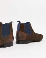 Thumbnail for your product : Ted Baker Lowpez chelsea boots in brown suede