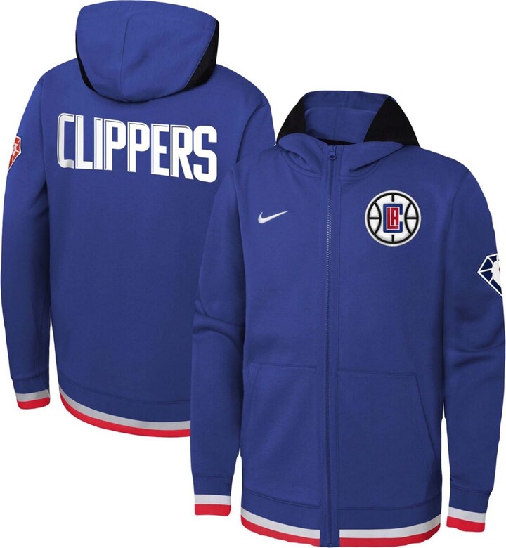 Nike Big Boys Royal LA Clippers Showtime Performance Full-Zip Hoodie Jacket  - Macy's