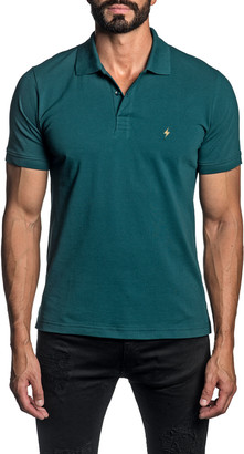 men's fine knit polo shirt