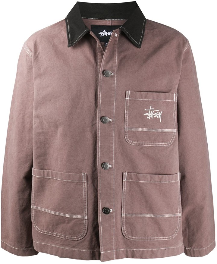 Stussy Brushed Moleskin Chore Jacket ShopStyle