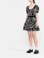 Thumbnail for your product : Elisabetta Franchi Logo-Print Knitted Dress