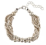 Thumbnail for your product : Apricot Silver Beaded Clasp Bracelet