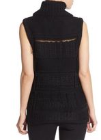 Thumbnail for your product : Ramy Brook Merino Wool Sleeveless Textured Turtleneck Top