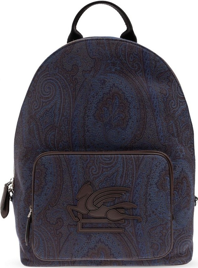 Etro Patterned Backpack With Logo, ShopStyle