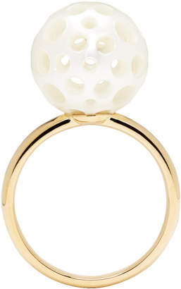 Melanie Georgacopoulos Gold Drilled Pearl Tasaki Edition Ring
