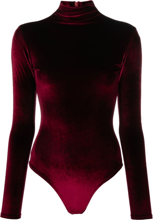 NISSA glitter-detailed Bodysuit - Farfetch