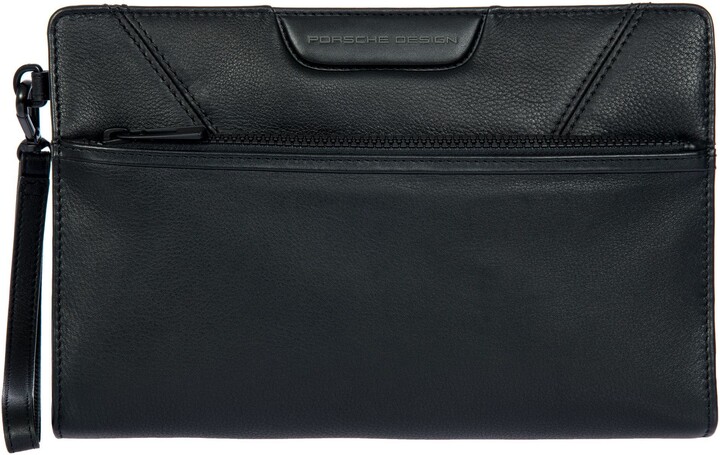 Roadster Leather EVO Clutch Bag with Front Pocket