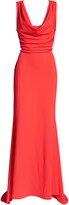 Thumbnail for your product : Tadashi Shoji Cowl Neck Crepe Evening Gown