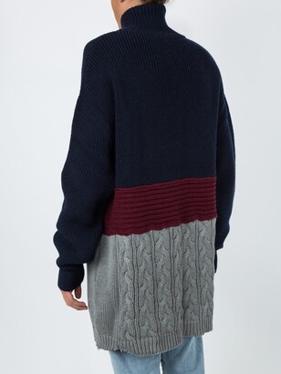 Balenciaga Mixed Wool And Cotton Sweater Multicolor