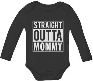 TeeStars Straight Outta Mommy Bodysuit Funny Cute Newborn Infant Baby Boy Girl Long Sleeve