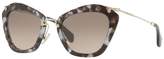 Thumbnail for your product : Miu Miu Tortoiseshell Irregular Sunglasses