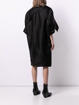 Thumbnail for your product : Rick Owens Ruffled Detailing Single-Breasted Coat